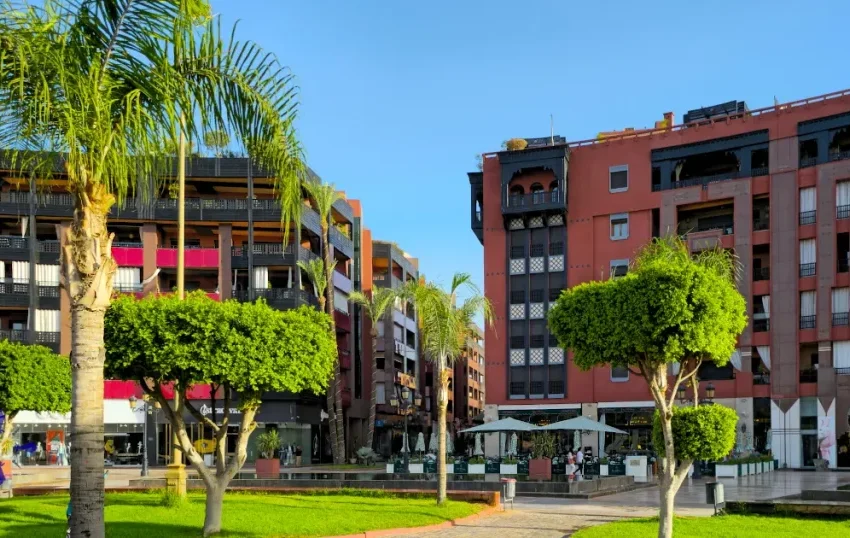 quartier guéliz loger marrakech