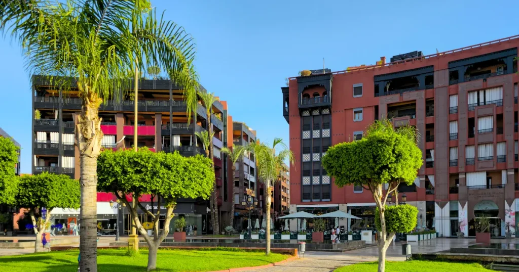 quartier guéliz loger marrakech