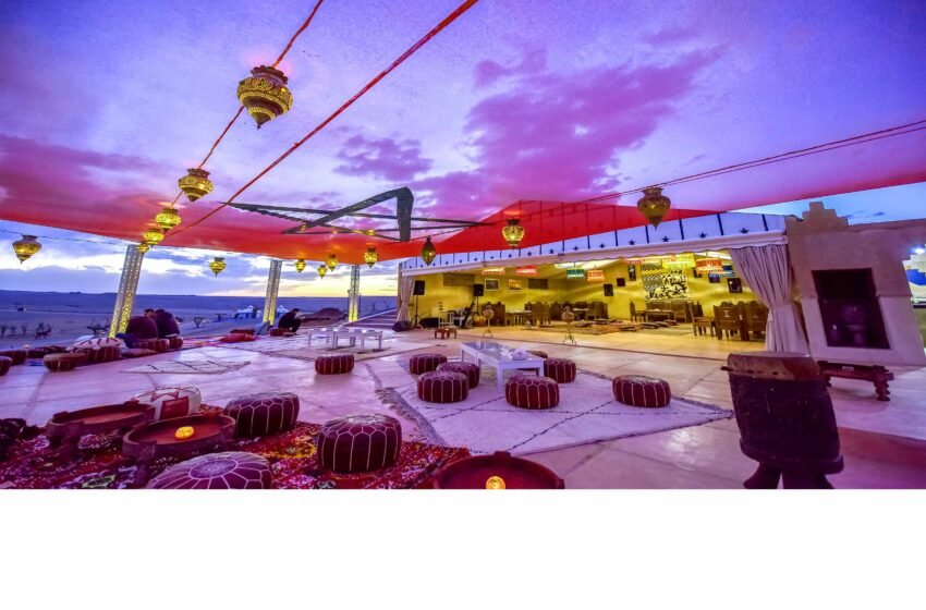 Dîner-spectacle sous les étoiles dans le désert d’Agafay