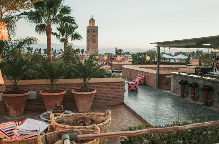El Fenn Rooftop à Marrakech avec vue sur la médina