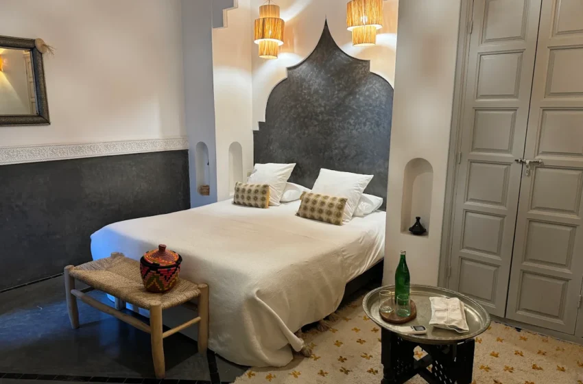 Cour intérieure avec chamber au Riad Danka à Marrakech