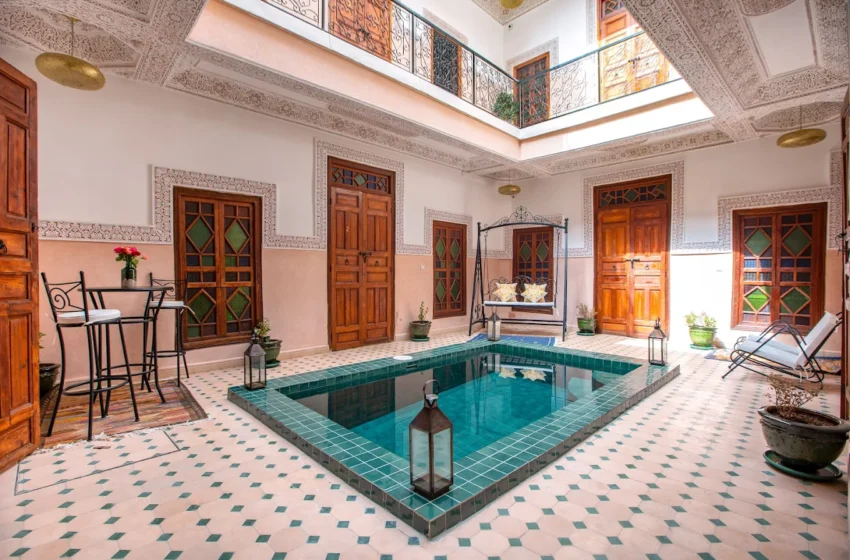 Piscine du Riad Albaraka dans la médina de Marrakech