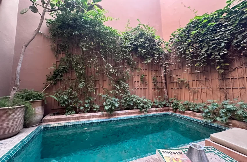 Piscine du Riad Olema et Spa au cœur de la médina de Marrakech